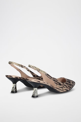 Zapatos de tacón - Beige y marrón