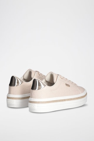 Zapatillas con plataforma - Beige