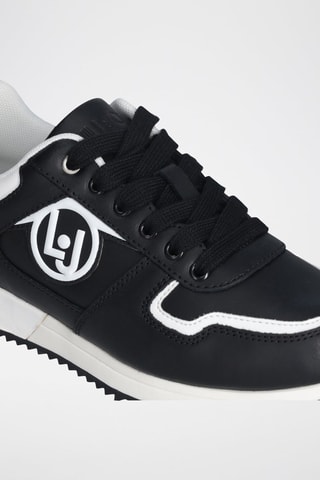 Zapatillas de piel - Negro