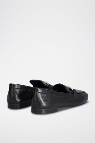 Mocasines de piel Emel - Negro
