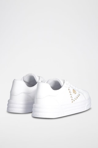 Zapatillas de piel Cleo - Blanco