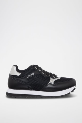 Zapatillas de piel - Negro