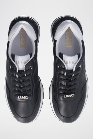 Zapatillas de piel - Negro