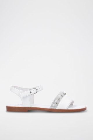 Sandalias Sailor - Blanco y plateado