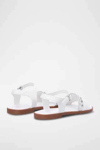 Sandalias Sailor - Blanco y plateado