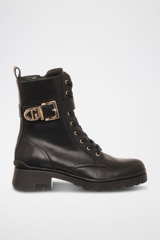 Botines de piel New Nancy - Negro