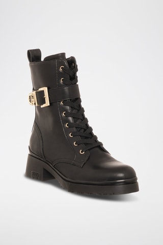 Botines de piel New Nancy - Negro