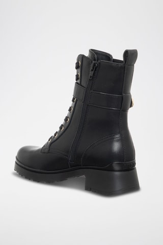 Botines de piel New Nancy - Negro