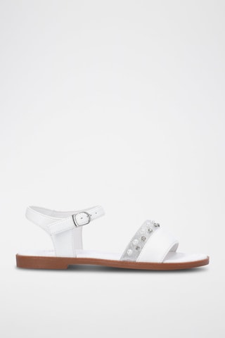 Sandalias Sailor - Blanco y plateado