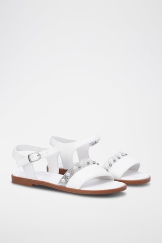 Sandalias Sailor - Blanco y plateado