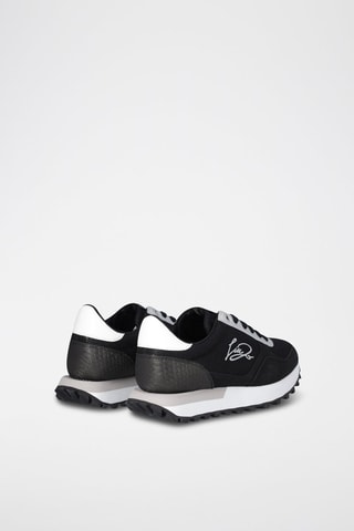 Zapatillas con plataforma Evelyn - Negro y blanco