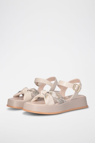 Sandalias con plataforma - Beige