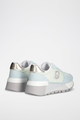 Zapatillas de piel Amazing - Blanco y gris