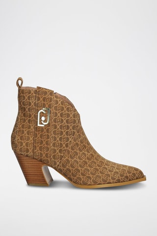 Botines de piel Belinda - Marrón