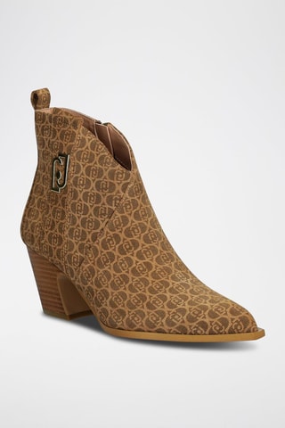 Botines de piel Belinda - Marrón