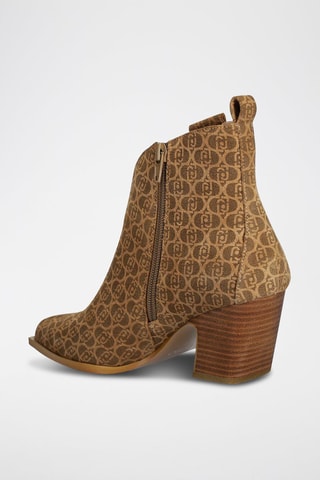 Botines de piel Belinda - Marrón
