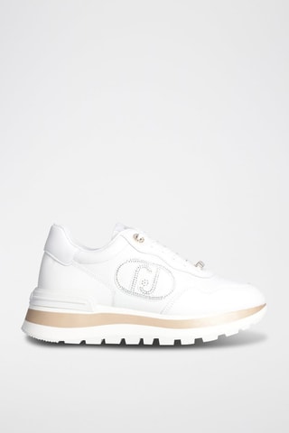 Zapatillas de piel Amazing - Blanco, dorado y plateado