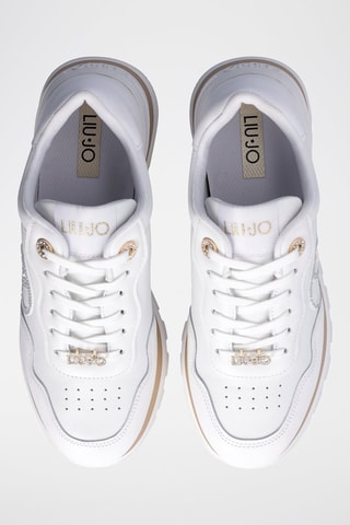 Zapatillas de piel Amazing - Blanco, dorado y plateado