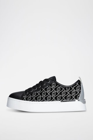 Zapatillas de piel - Negro