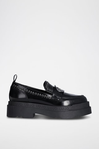 Mocasines con plataforma Love - Negro