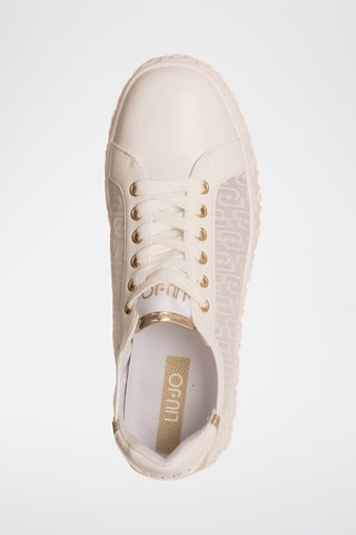 Zapatillas con plataforma Lovely - Dorado y blanco
