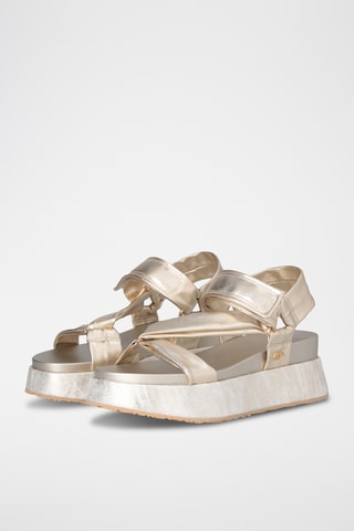 Sandalias con plataforma - Dorado