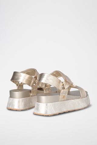 Sandalias con plataforma - Dorado