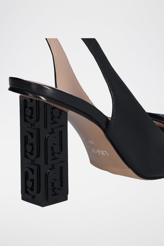 Zapatos de piel de tacón Jennifer - Negro