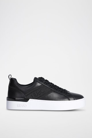 Zapatillas con plataforma Silvia - Negro y blanco