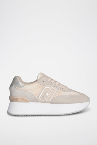 Zapatillas de nobuk con plataforma Dreamy - Beige