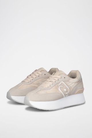 Zapatillas de nobuk con plataforma Dreamy - Beige