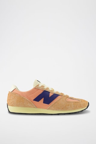 Baskets en nubuck 471 - Saumon
