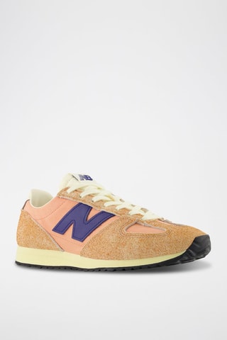 Baskets en nubuck 471 - Saumon