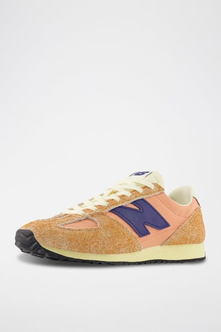Baskets en nubuck 471 - Saumon