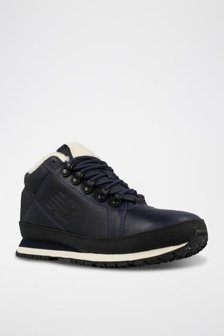 Baskets fourrées en cuir 754 - Bleu marine