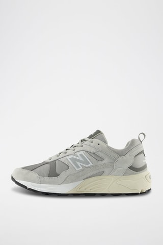 Sneakers en nubuck 878 - Gris clair