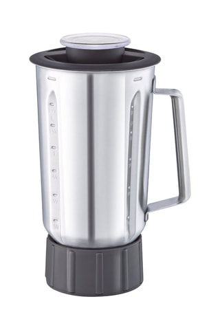 Roestvrijstalen Maatkom Blender 1,5 l - Geschikt voor de producten van Kitchen Machine - Masterchef Gourmet - Zwart