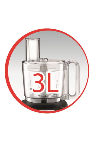 Multifunctionele Keukenmachine en Accessoires van Roestvrij Staal Double Force Compact - 3 l - Zwart