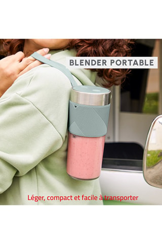 Mini blender portable sans fil Lightmix - 300 ml - Transparent