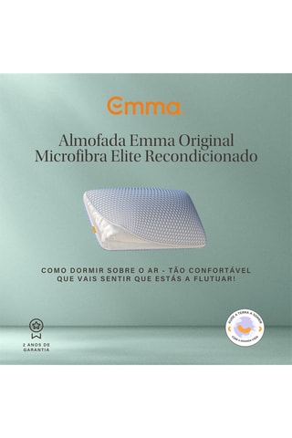 2 almofadas microfibra Original Elite - Branco - 1,72 kg - Emma