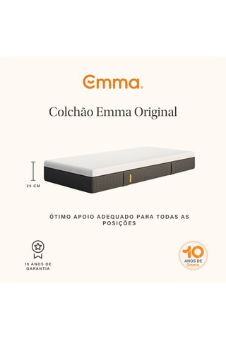 Colchão de molas Original - Espessura 25 cm - Médio - Emma
