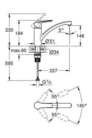 Mezclador de fregadero Quickfix - Start 2021