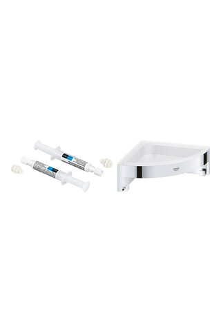 ##Tablette d'angle de douche Quickglue et 2 colles - 2 x 2,5 ml
