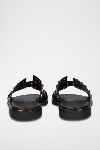 Mules en cuir - Noir