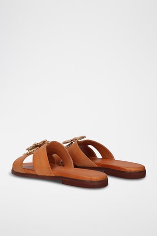 Mules en cuir - Marron