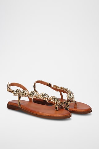 Sandales - Marron et beige
