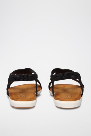 Sandales - Noir, blanc et marron
