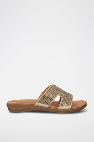 Mules - Beige et marron