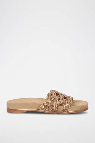 Mules - Beige et marron