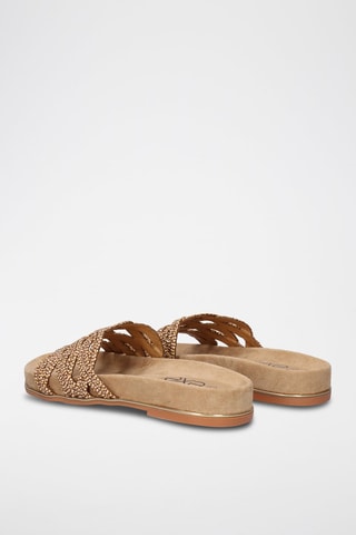 Mules - Beige et marron